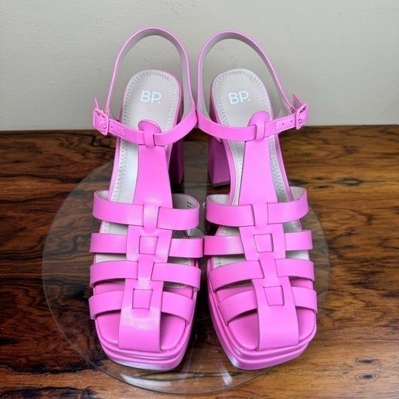 NEW BP. Amaya Fisherman Platform Sandal - Pink Punch - size 9.5 - Picture 7 of 15